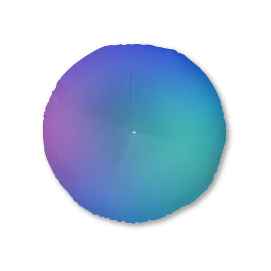 Unicorn Tones Tufted Floor Pillow, Round