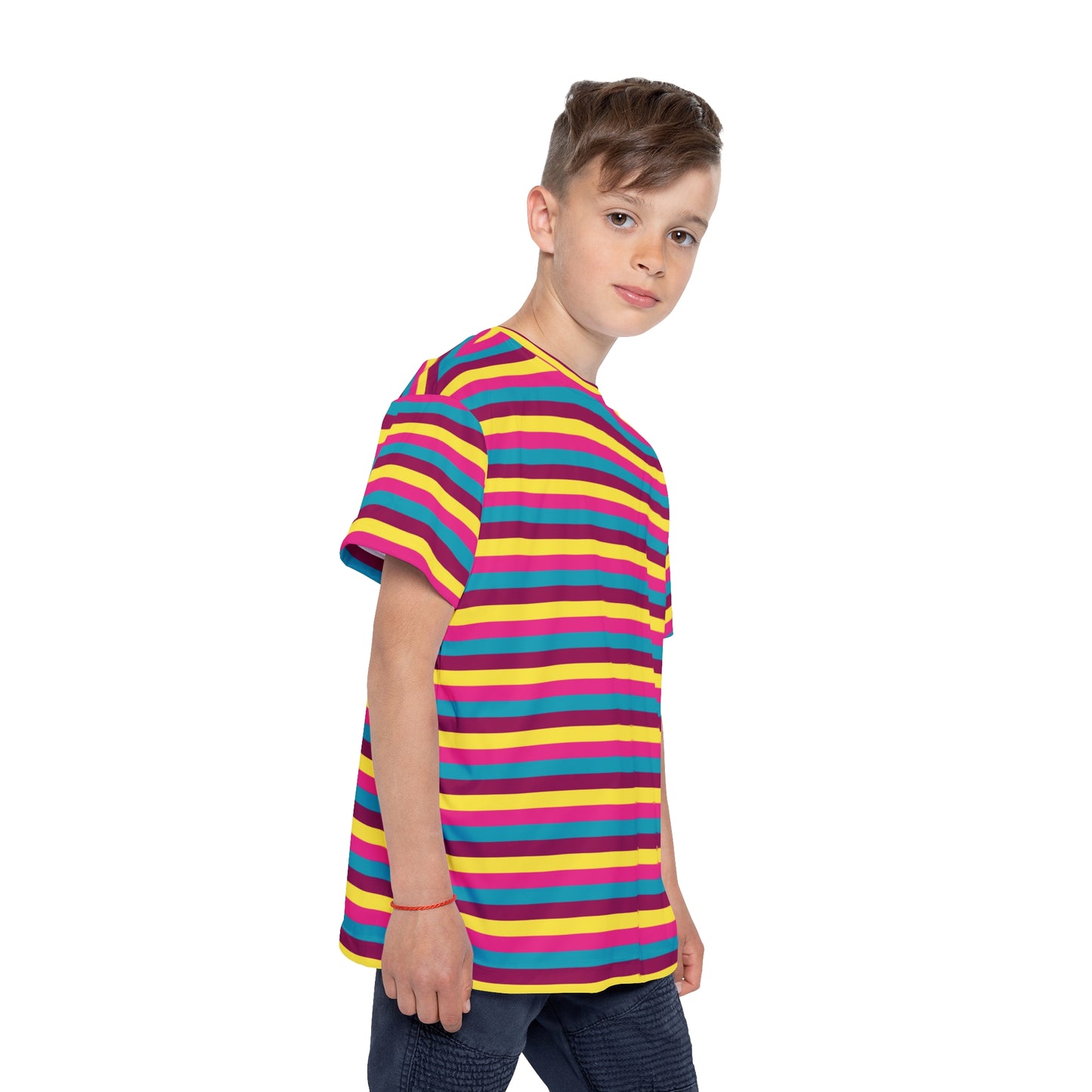 Pop Stripes Kids' Poly Tee