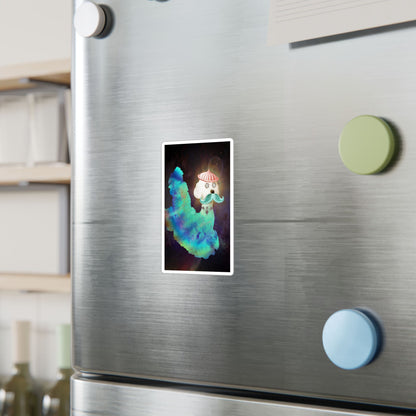 Surreal Astro Dog of Time Vinyl Decal Sticker