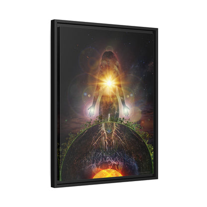 Persephone's Divinity Framed Canvas Print | Surreal Art