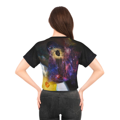 Pandora's Hope Surreal Art Crop Top