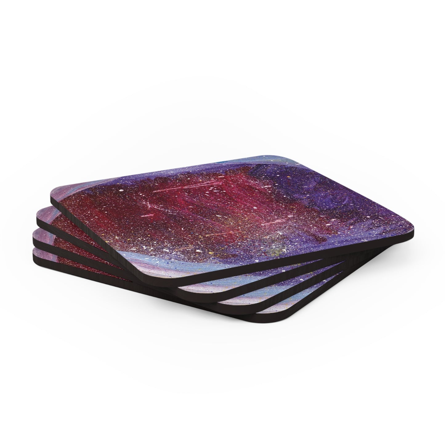 Plato's Cave Painting 4-Piece Corkwood Coaster Set