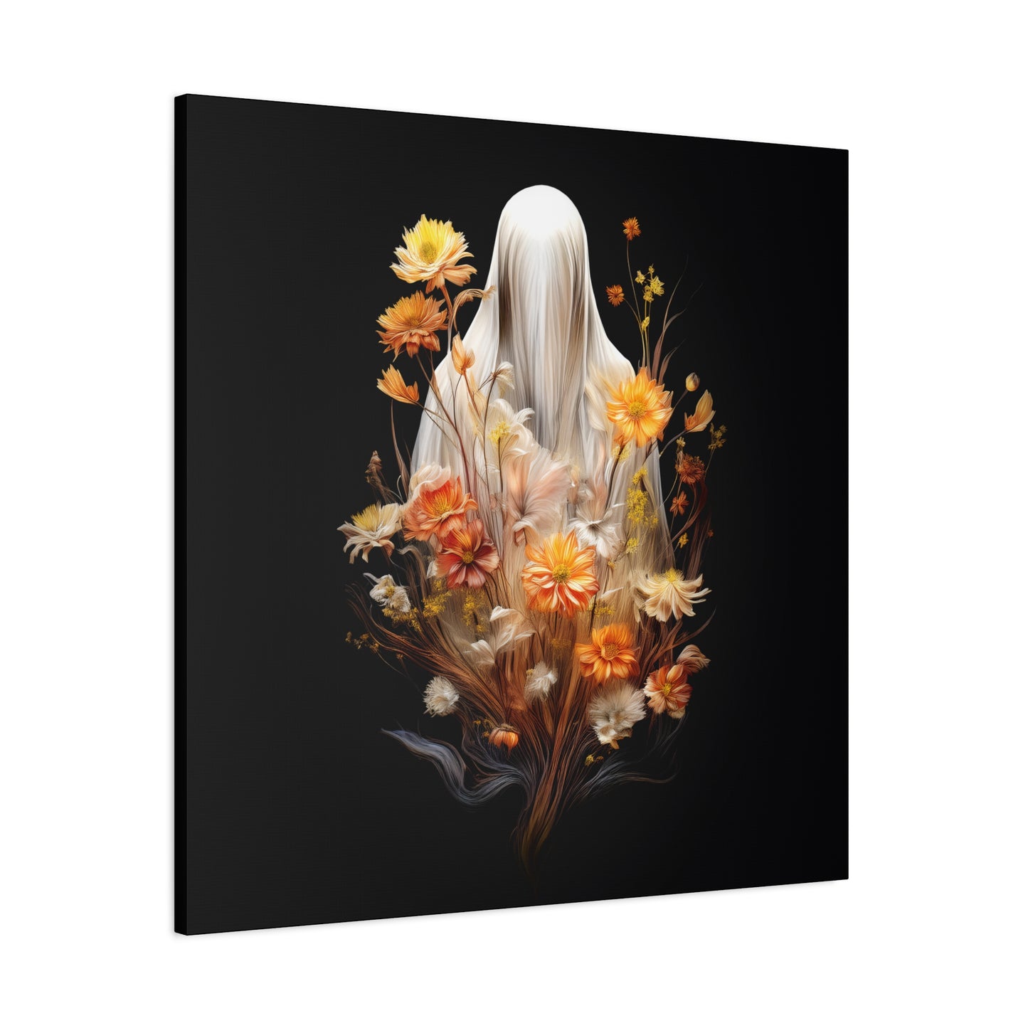 Halloween Garden Haunting Canvas Print