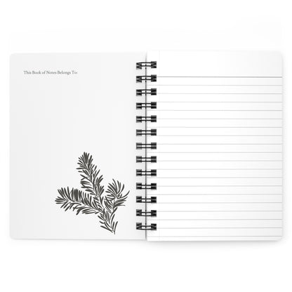 Surreal Astro Dog of Time Spiral-Bound Lined Notebook