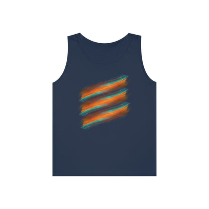 Colorful Paint Stripes Men's Tank