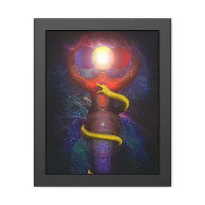 Brigid's Serpent Framed Print | Surreal Art