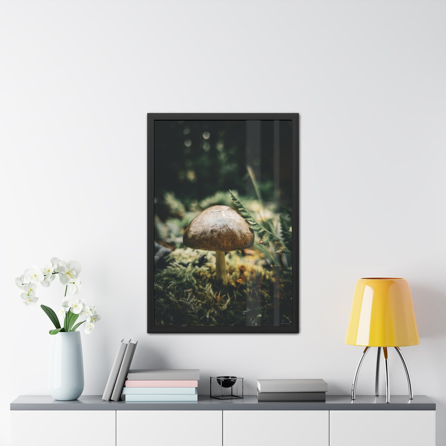 Mossy Mushroom House Framed Fine Art Photograph