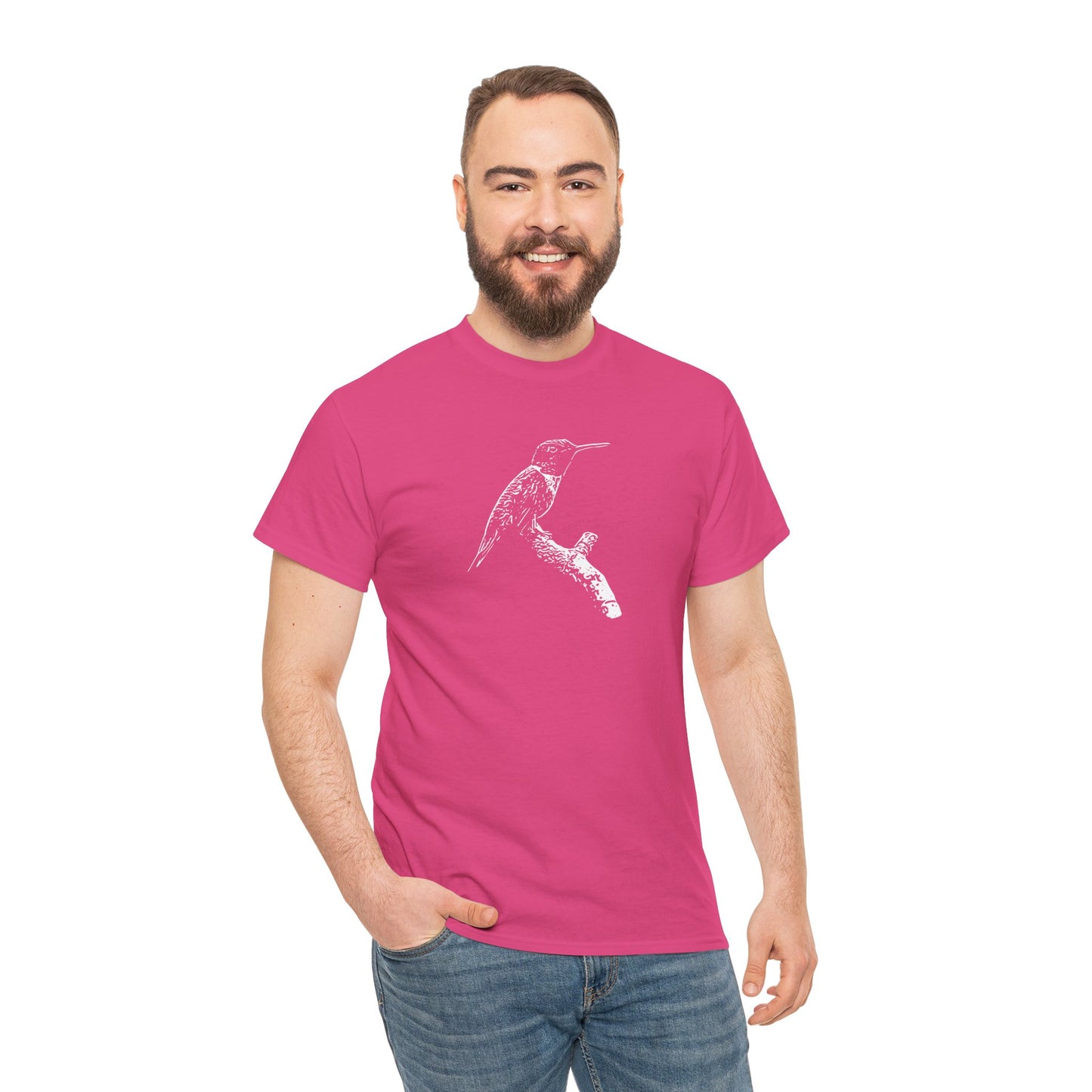 Hummingbird Adult 100% Cotton T-Shirt (Multicolors)