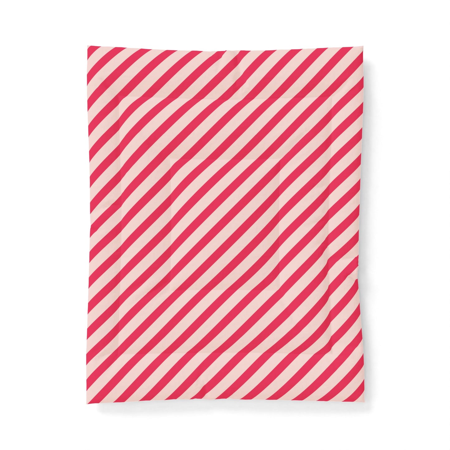 Diagonal Pink Stripes 100% Cotton Comforter
