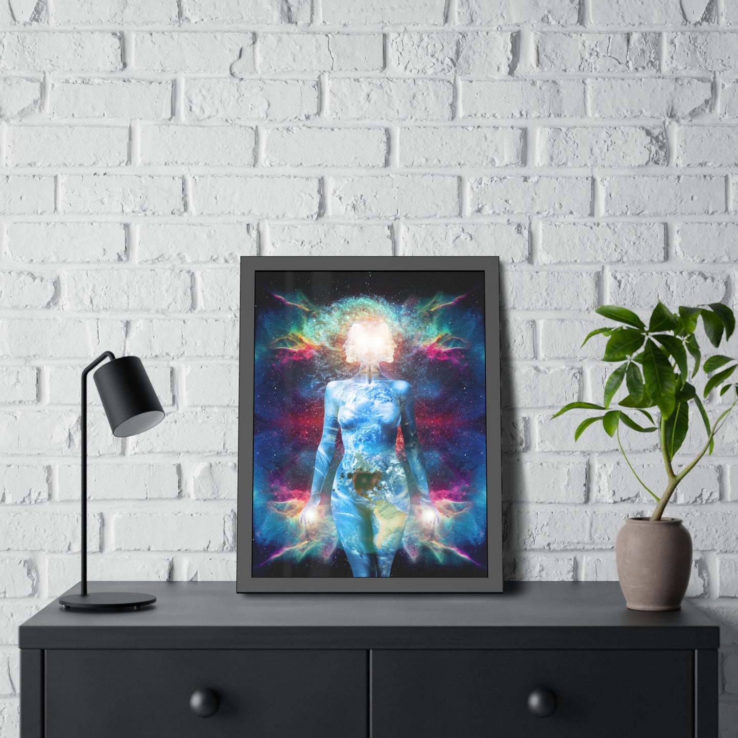 21st Century Gaia Framed Print | Surreal Art
