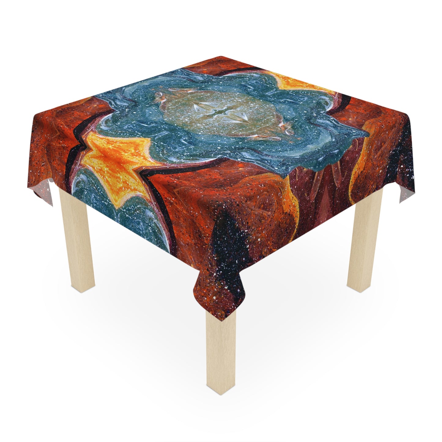 Cosmic Cell Division 55-inch Square Tablecloth