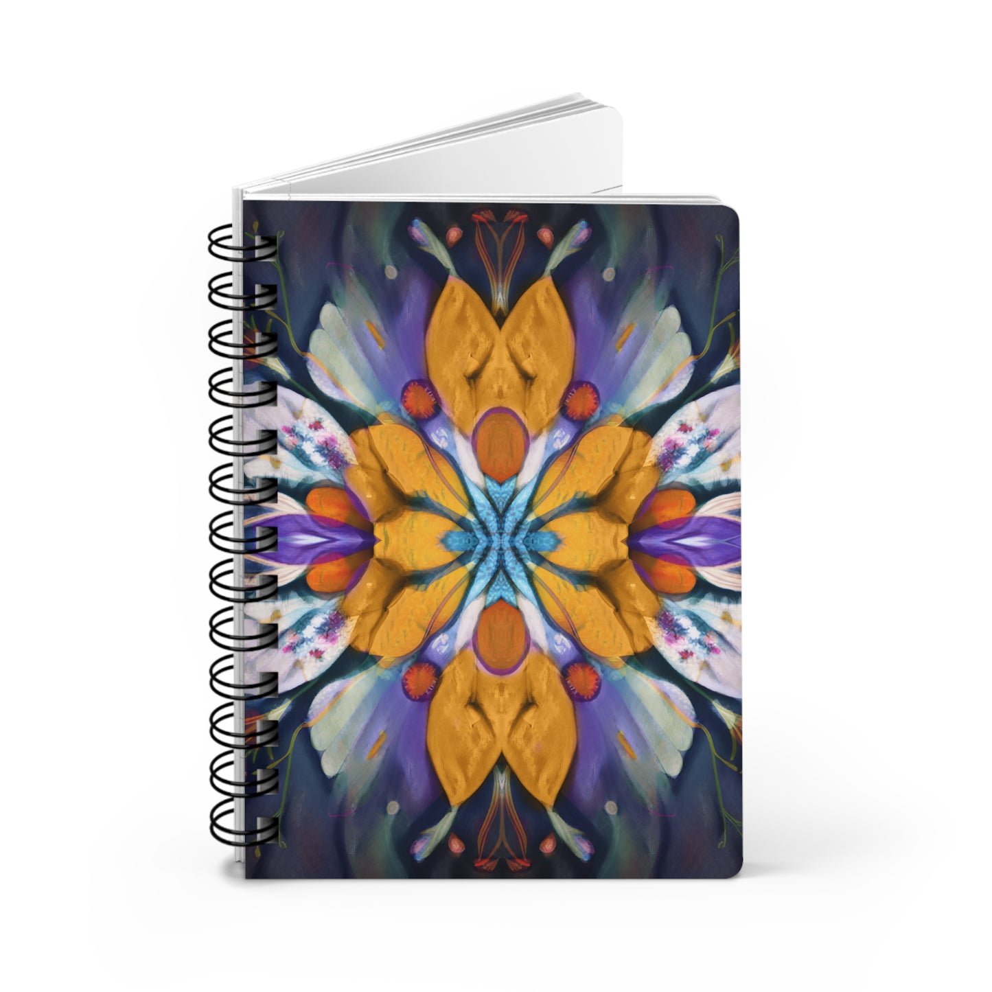 Flower Alchemy Spiral-Bound Lined Notebook