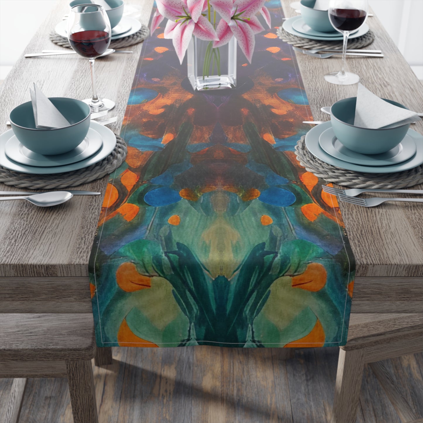 Dog Star Rises Cotton Twill Table Runner