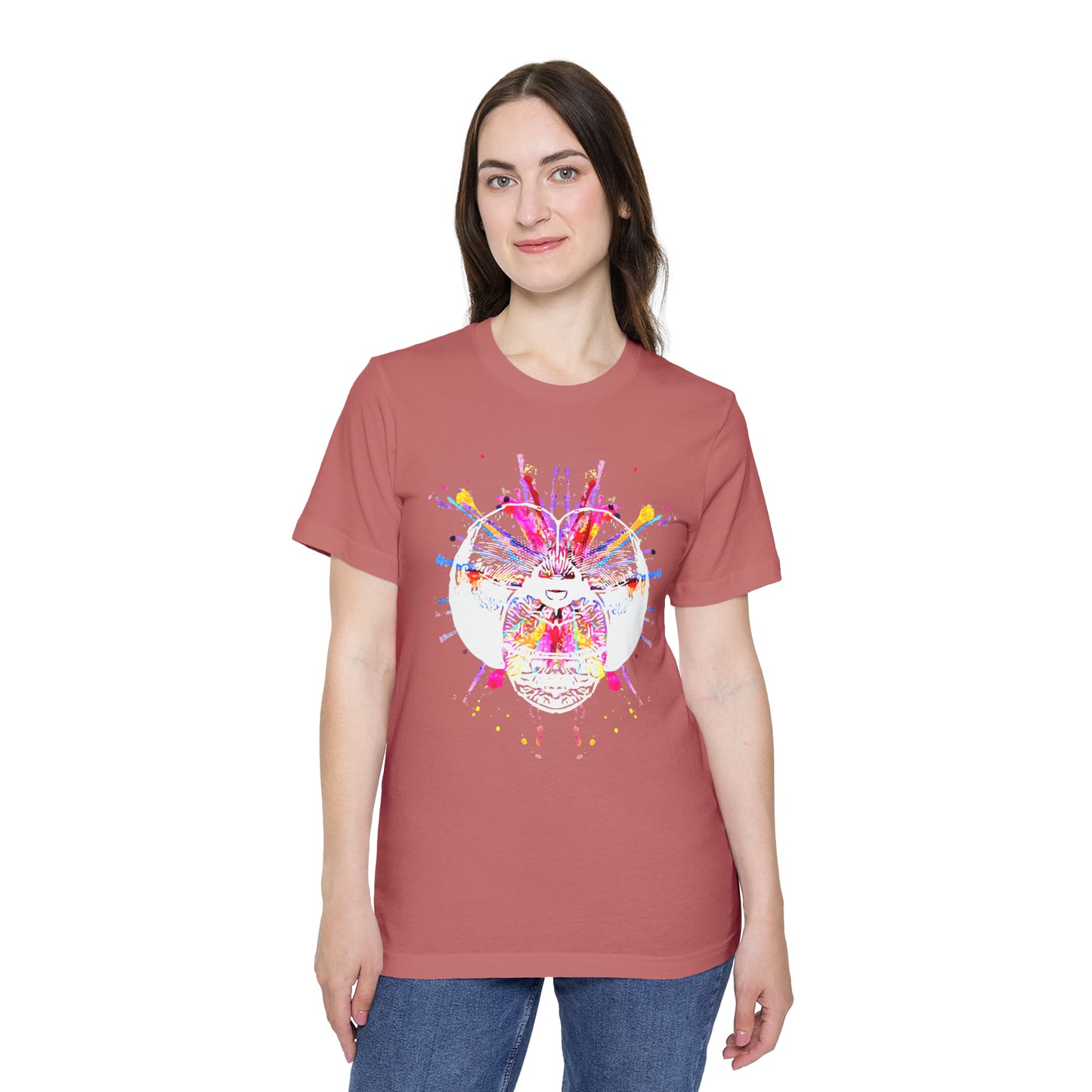 Dragonfly Color Explosion Women's T-Shirt, Made in USA