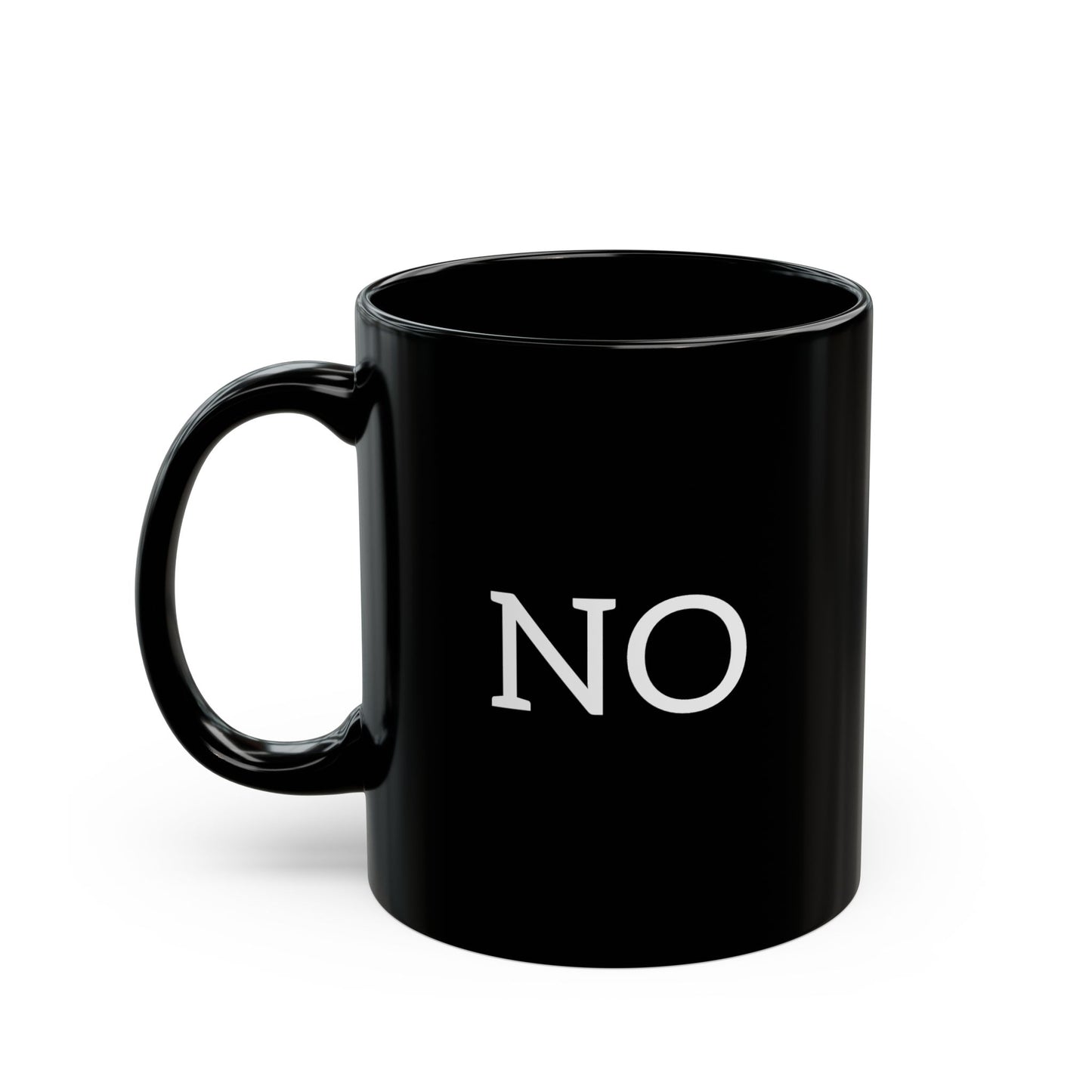 No, Did I Stutter? 11oz Black Mug  |  Spicy Wordplay