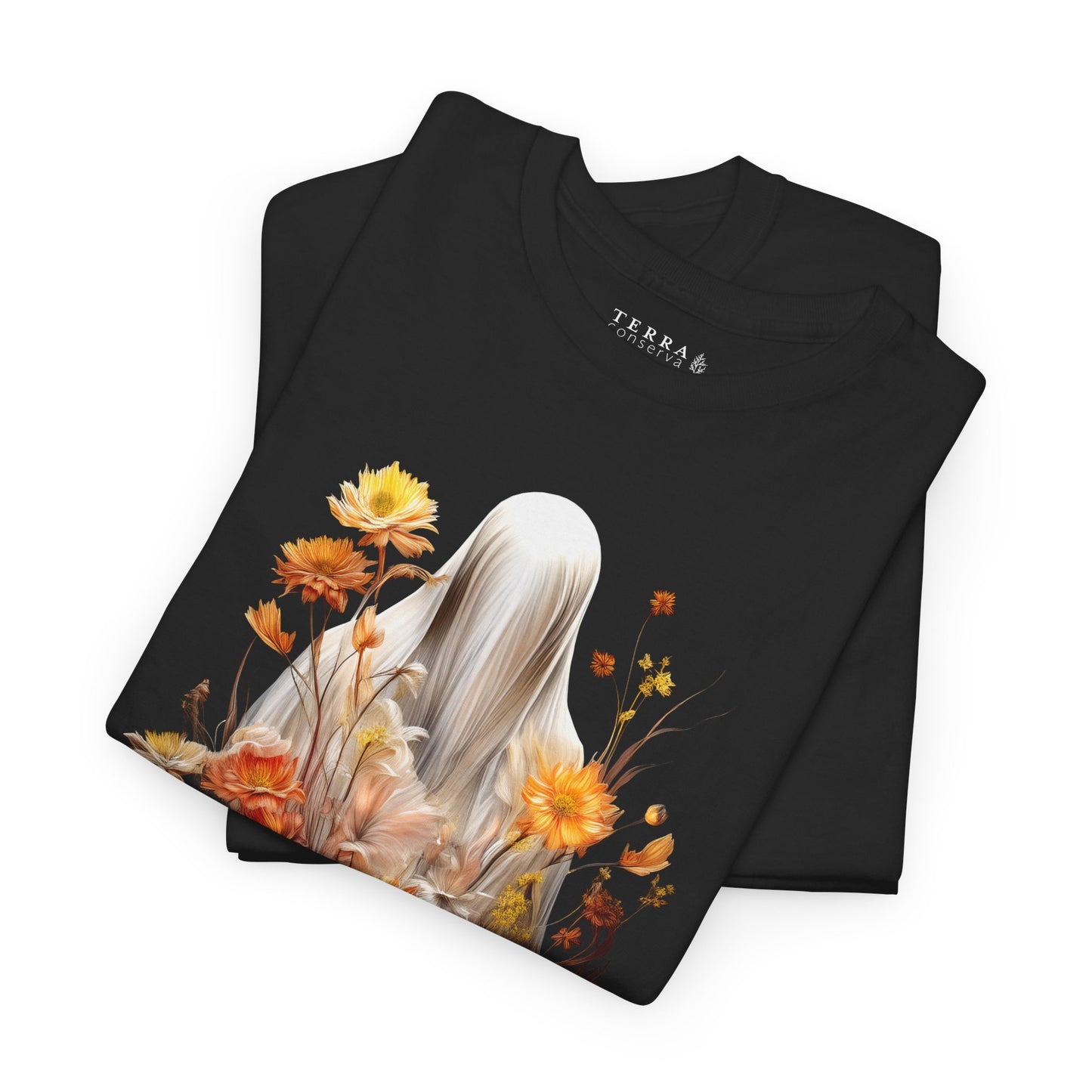 Halloween Garden Haunting Adult 100% Cotton T-Shirt