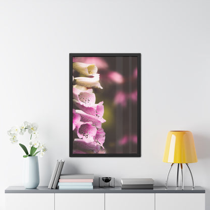 Foxglove Flowers Framed Fine Art Photograph