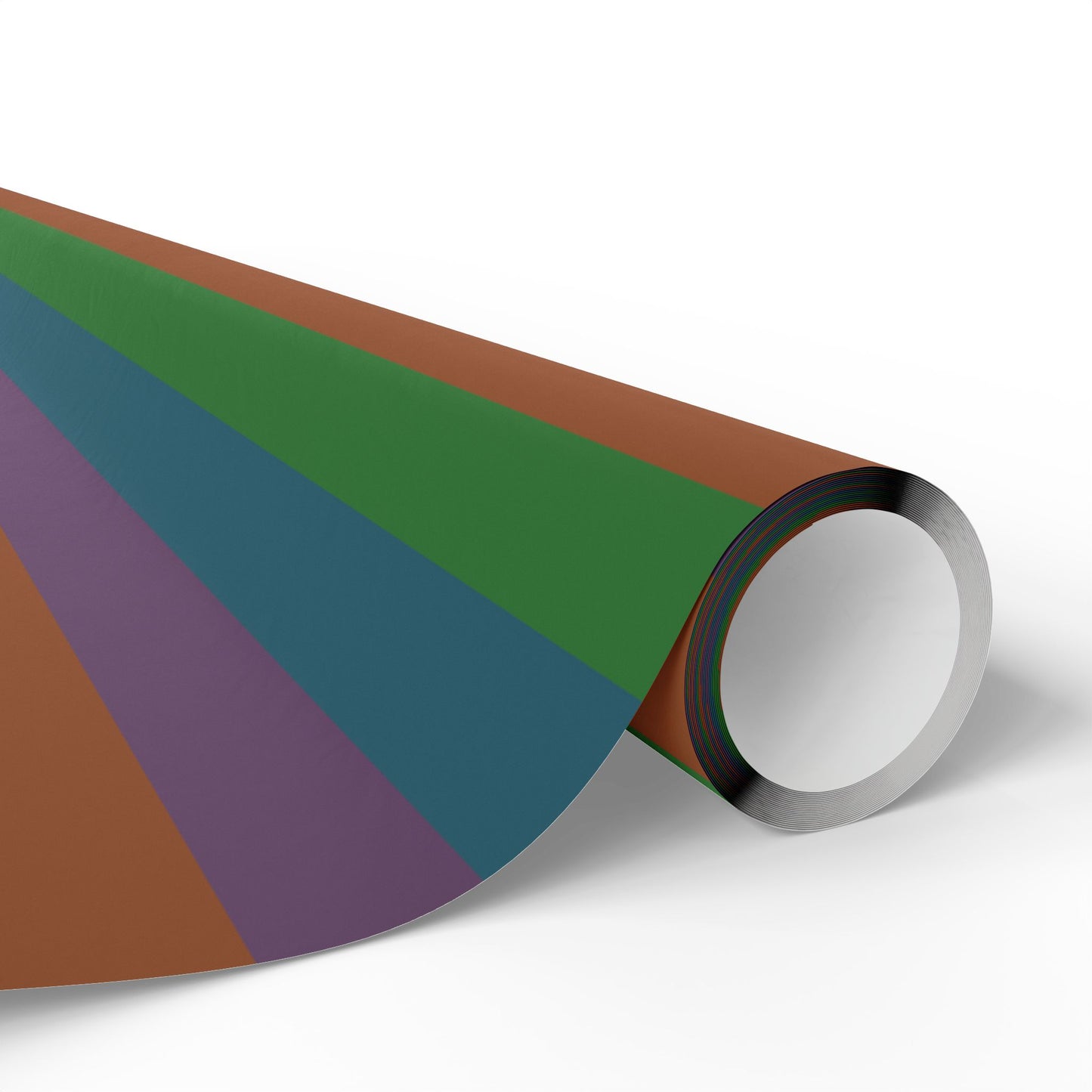Muted Colorful Stripes Wrapping Paper Roll (3 sizes)