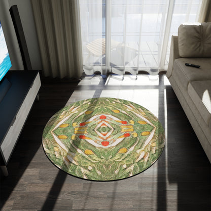 Earth Spirits Round Rug Full Bleed