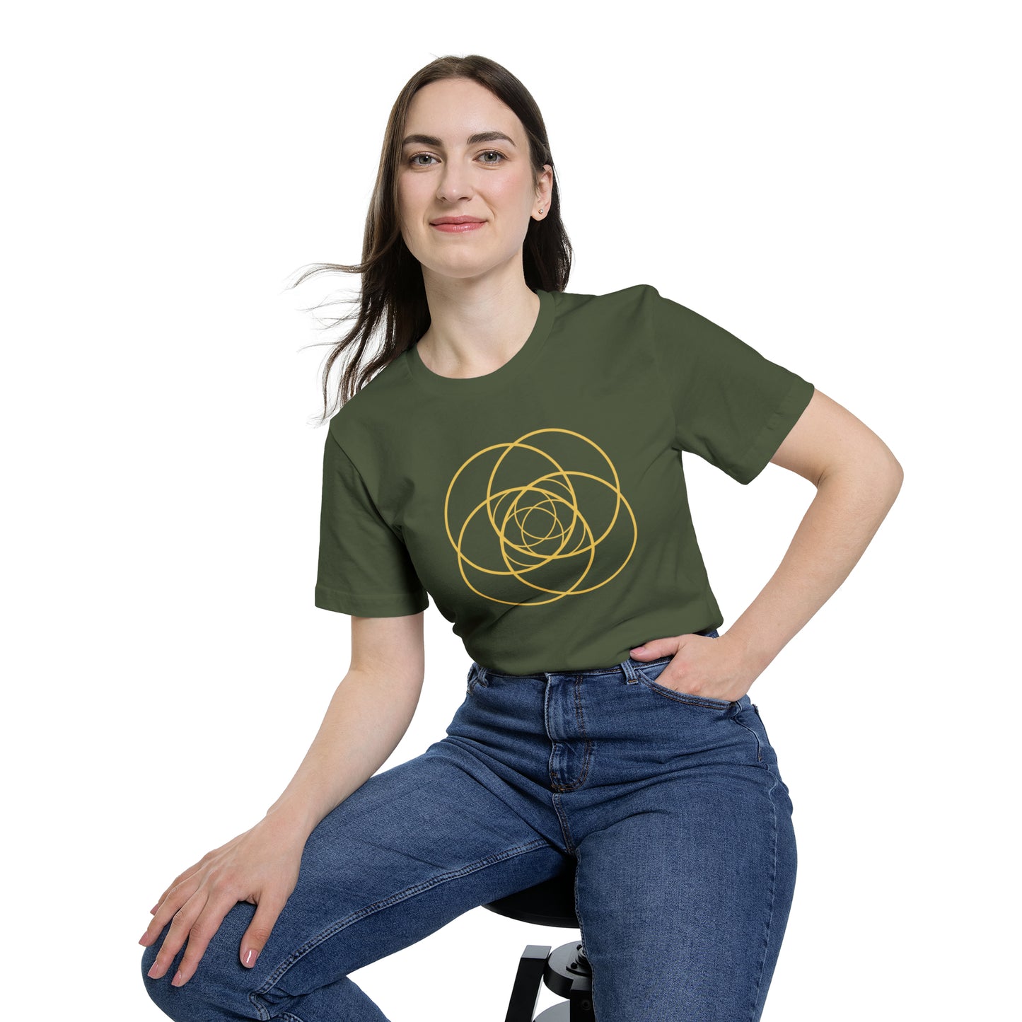 Intersecting Circles Women's T-Shirt, Made in USA