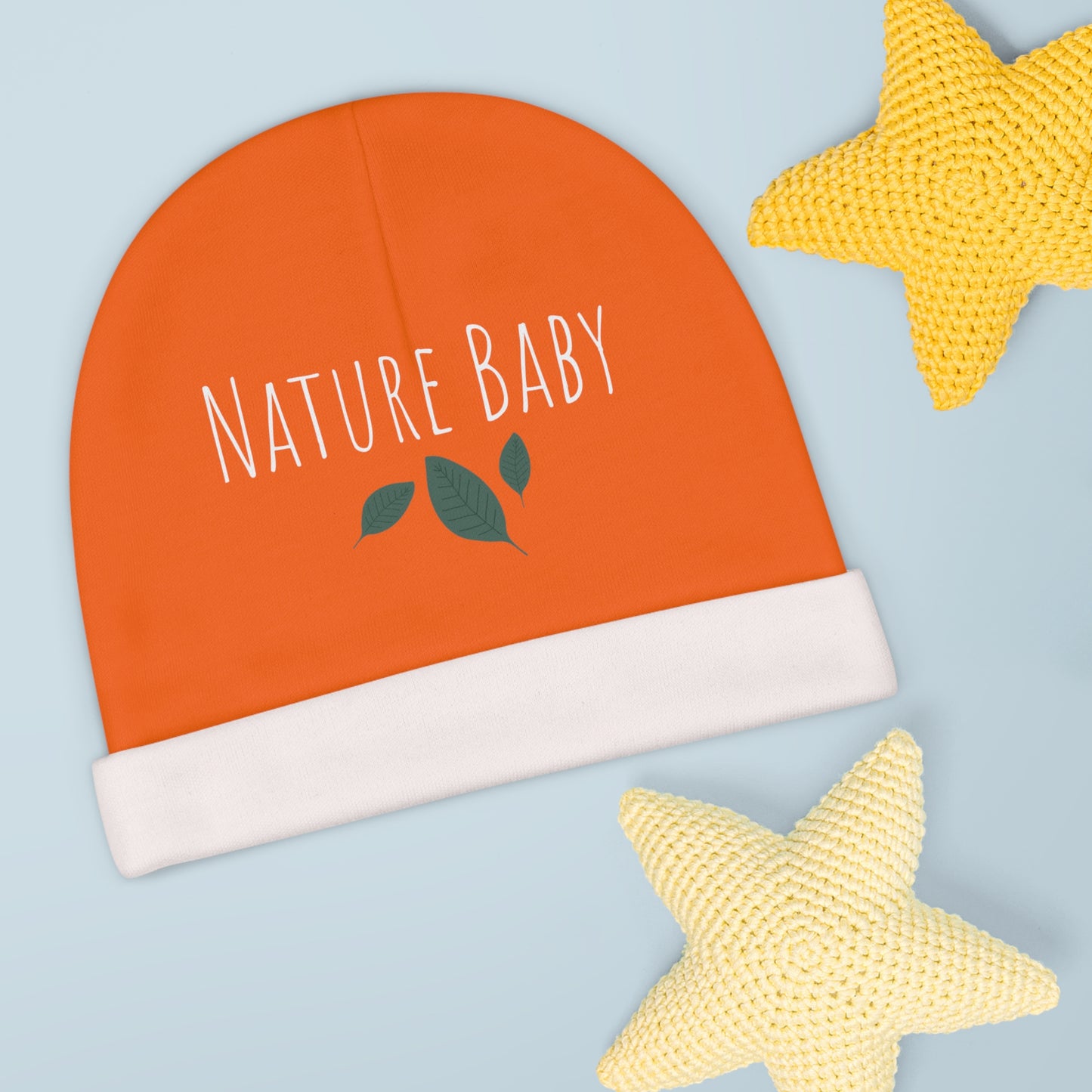 Hunter Orange Nature Baby Beanie