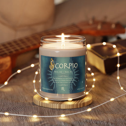 Scorpio Zodiac Vibes 9oz Soy Candle, 5 scents