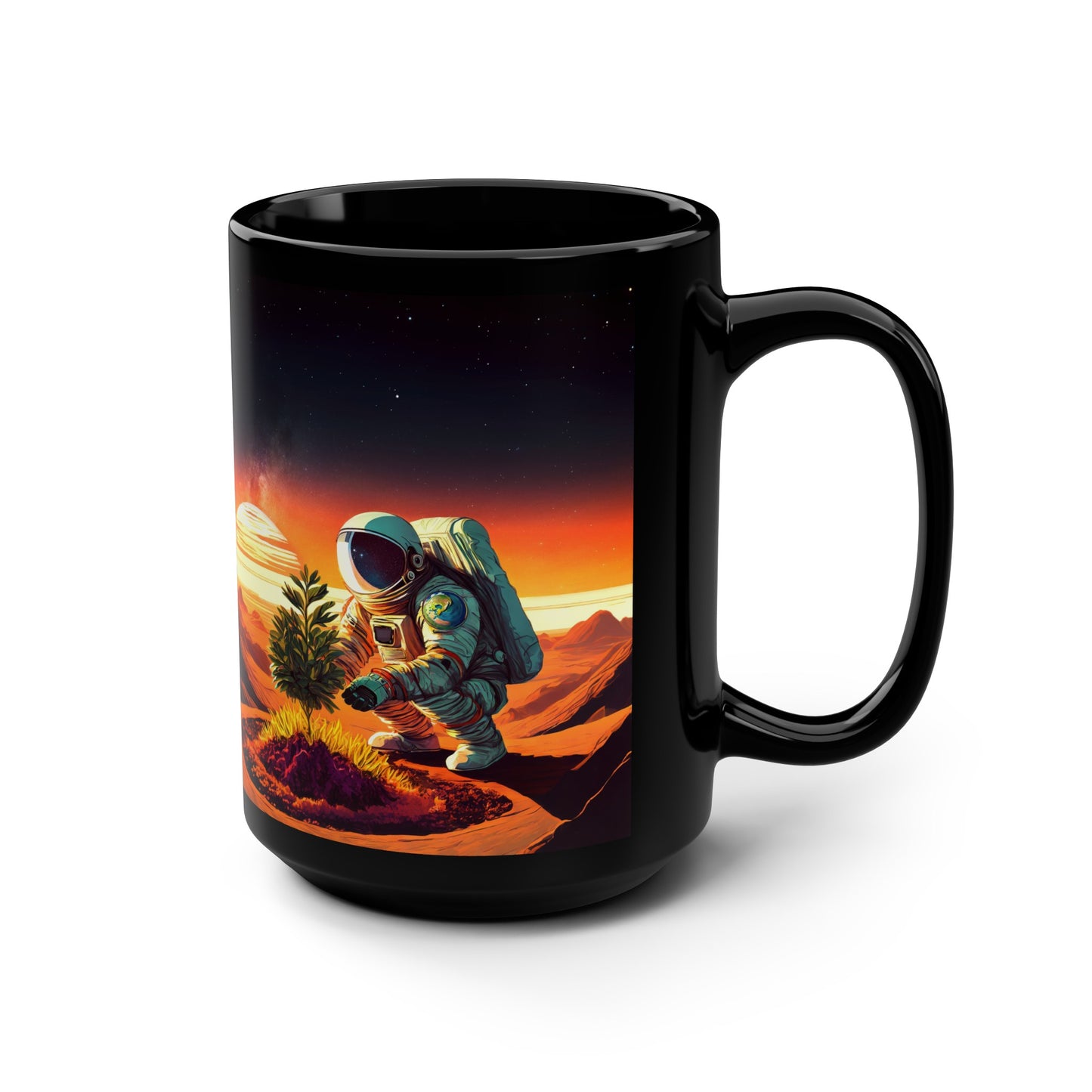 A Promethean Fable 15oz Black Mug