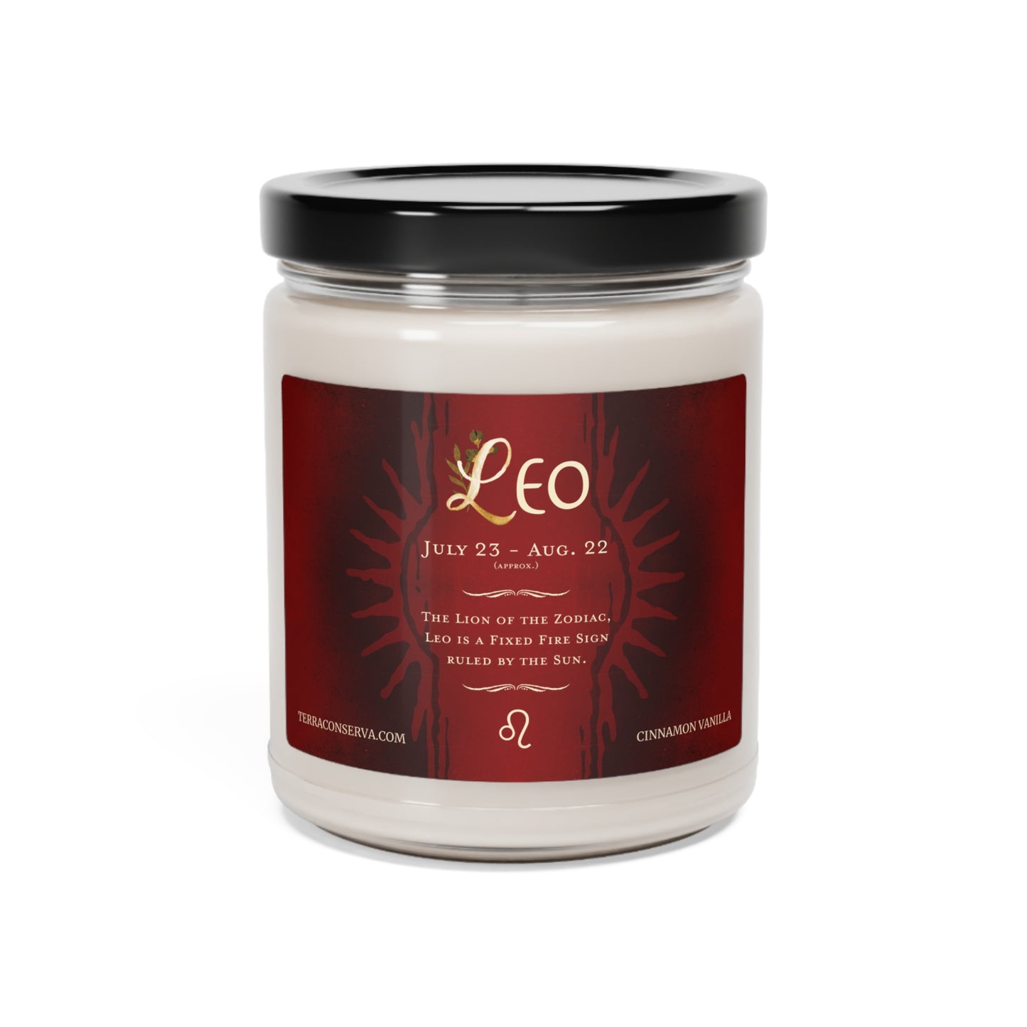 Leo Zodiac Vibes 9oz Soy Candle, 5 scents