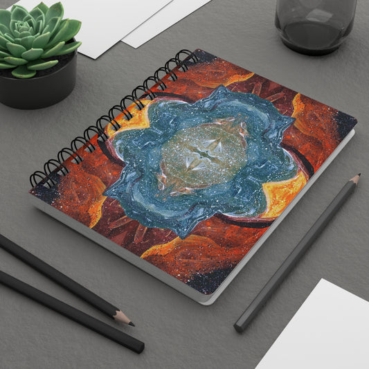 Cosmic Cell Division Spiral-Bound Lined Notebook