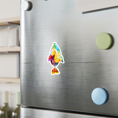 Happiness is a Painted Fish Vinyl Decal Stickers