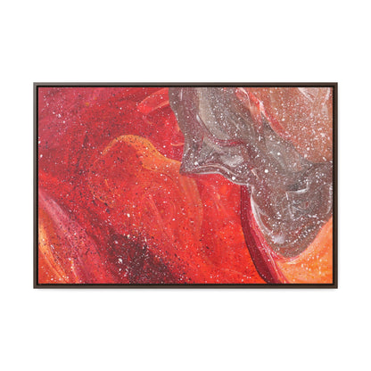 Waves of Creation Framed Canvas Print