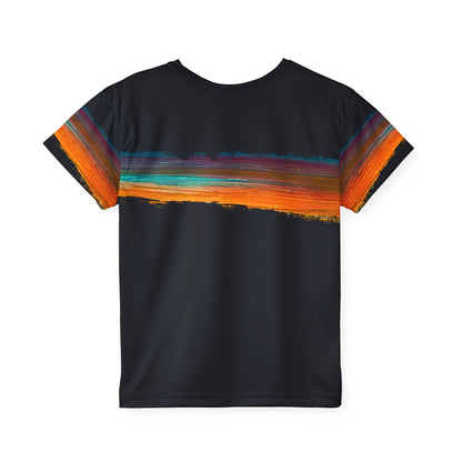 Colorful Paint Stripe Kids' Poly Tee