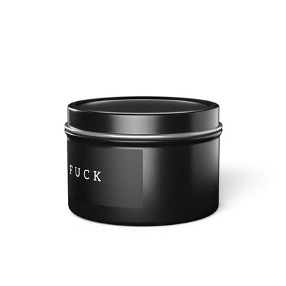 What The Fuck Candle in Minimalist Black Steel Tin (2 sizes)