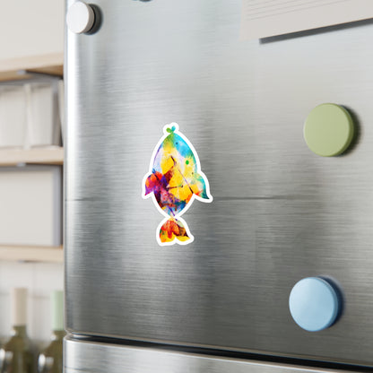 Happiness is a Painted Fish Vinyl Decal Stickers