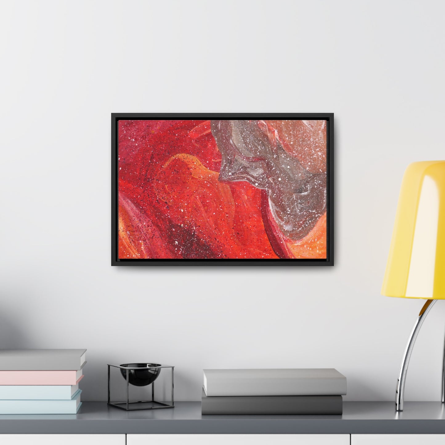 Waves of Creation Framed Canvas Print