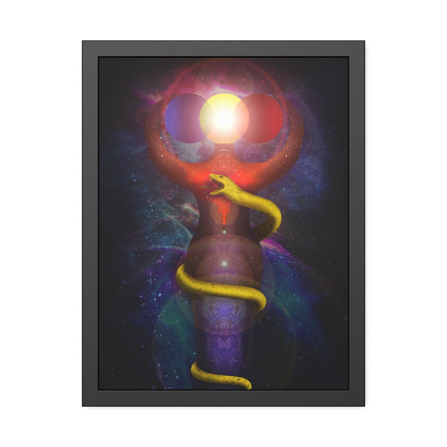 Brigid's Serpent Framed Print | Surreal Art