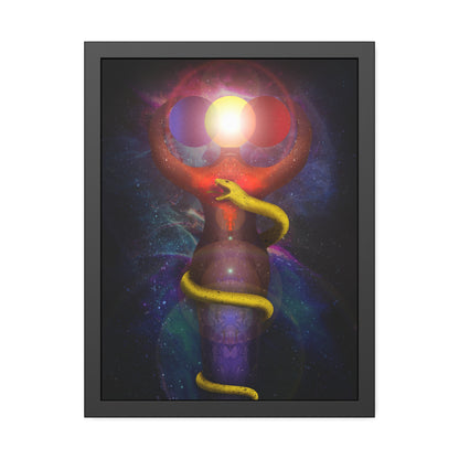 Brigid's Serpent Framed Print | Surreal Art