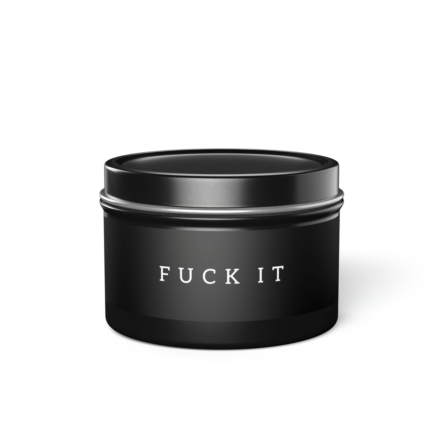 Fuck It Candle in Minimalist Black Steel Tin (2 sizes)