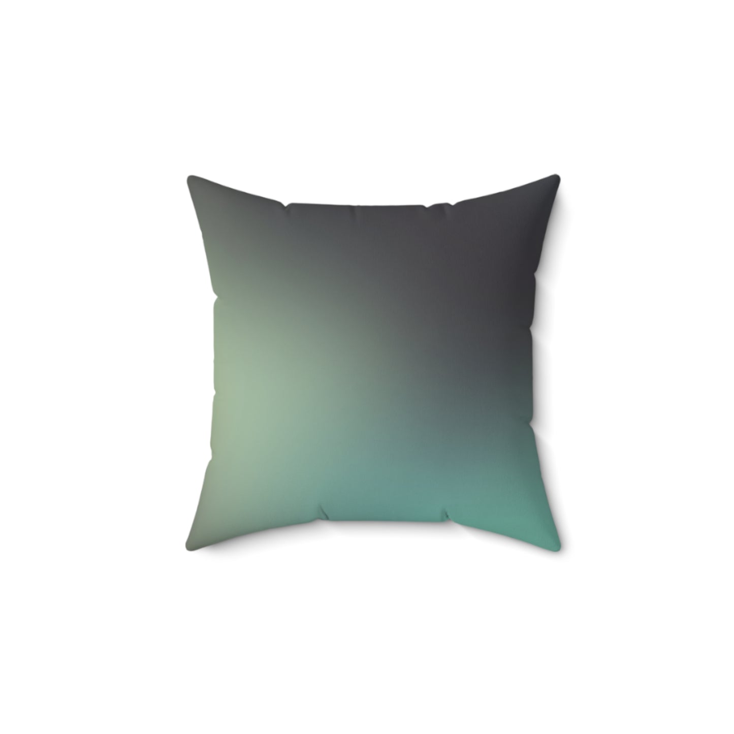 Sea Foam Faux Suede Throw Pillow