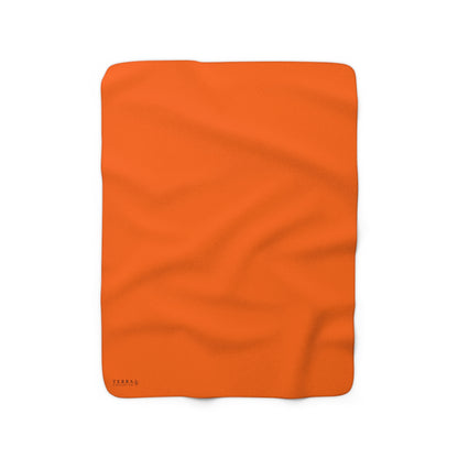 Hunter Safety Orange Sherpa Fleece Blanket