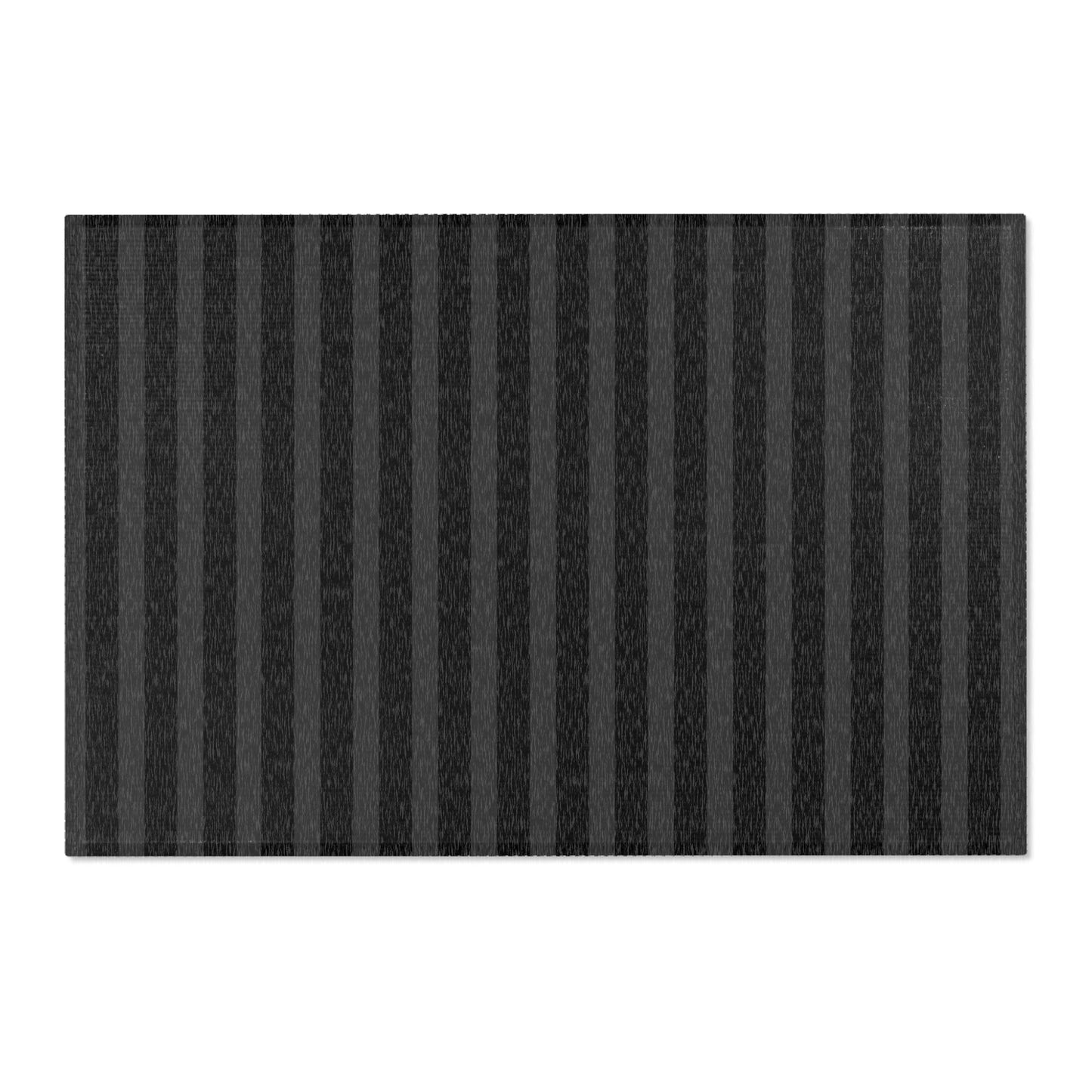 Black + Gray Striped Indoor Rug