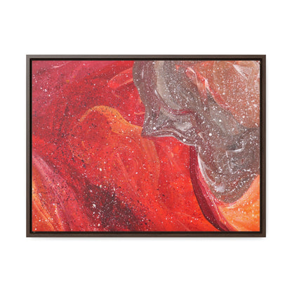 Waves of Creation Framed Canvas Print