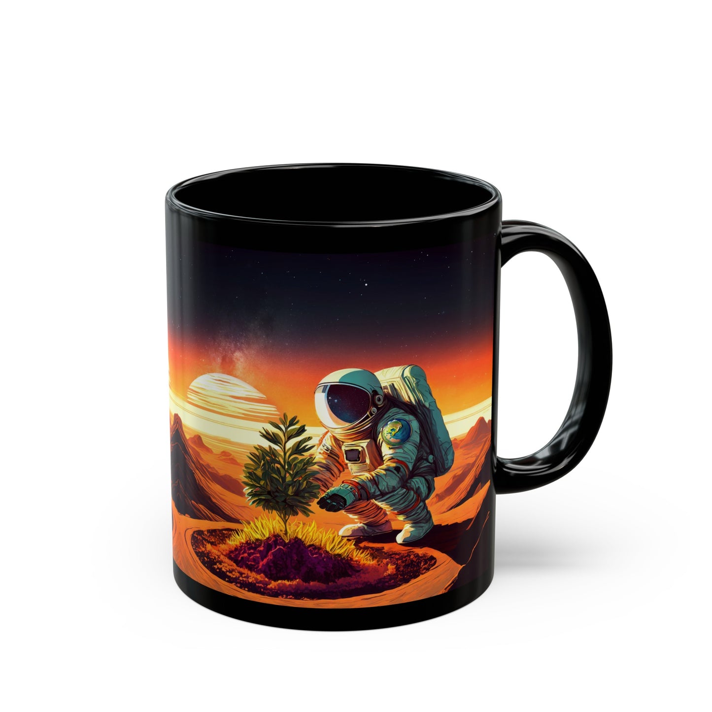 A Promethean Fable 11oz Black Mug