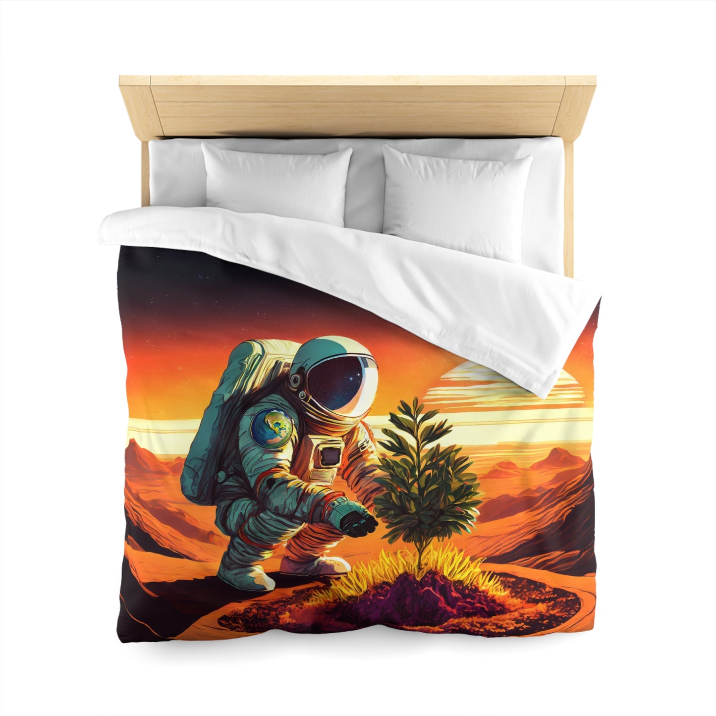 A Promethean Fable Woven Duvet Cover