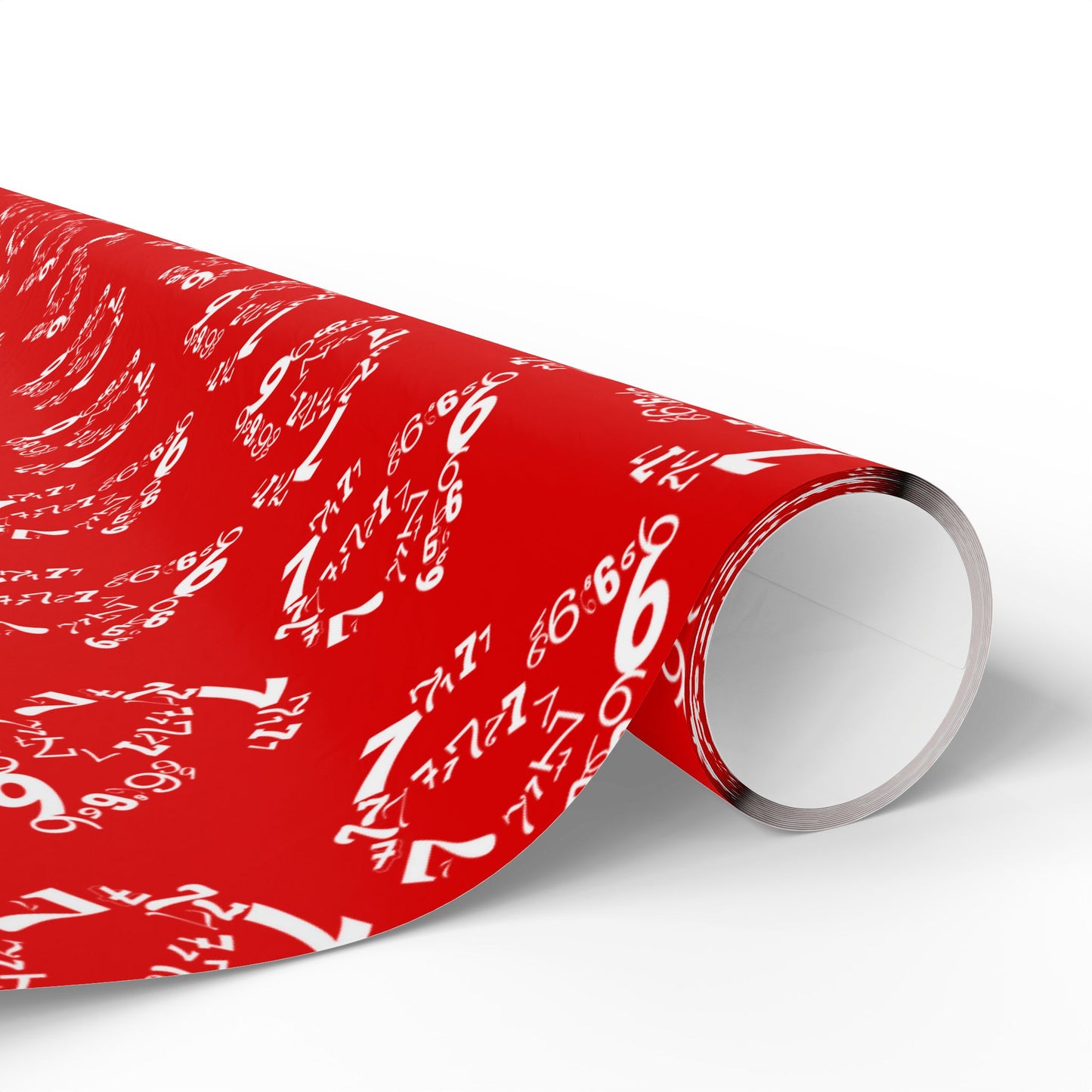 6-7 Meme Illusion Red + White Wrapping Paper Roll (3 sizes)