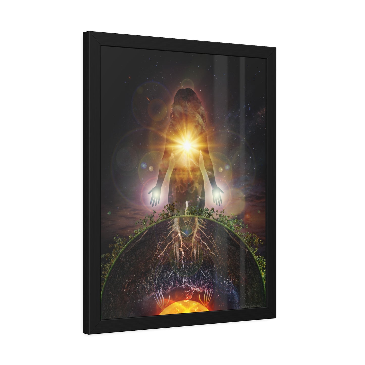 Persephone's Divinity Framed Print | Surreal Art