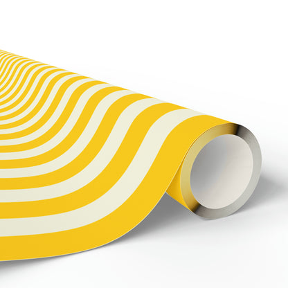 Lemony Yellow Stripes Wrapping Paper Roll (3 sizes)