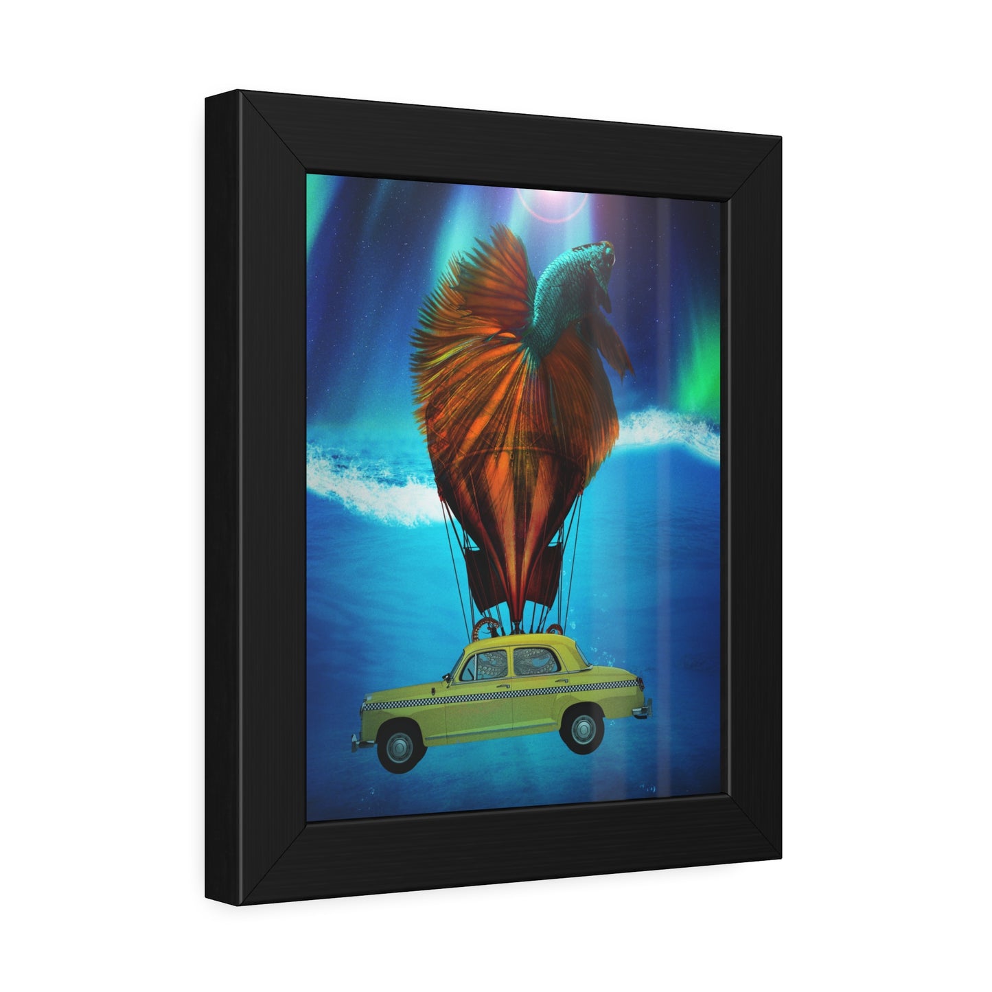 Aquamobile Taxi Service Framed Print | Surreal Art
