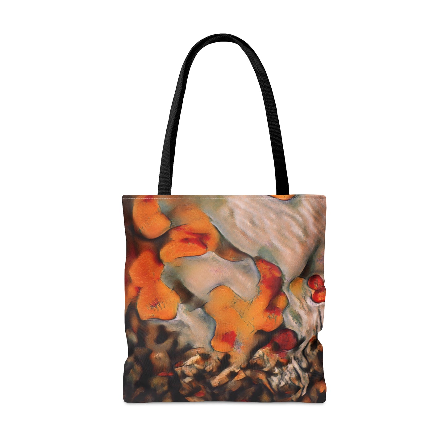 Burnt Umber Rocks Art Tote Bag