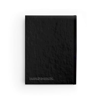 Surreal Astro Dog of Time Hardcover Blank Journal